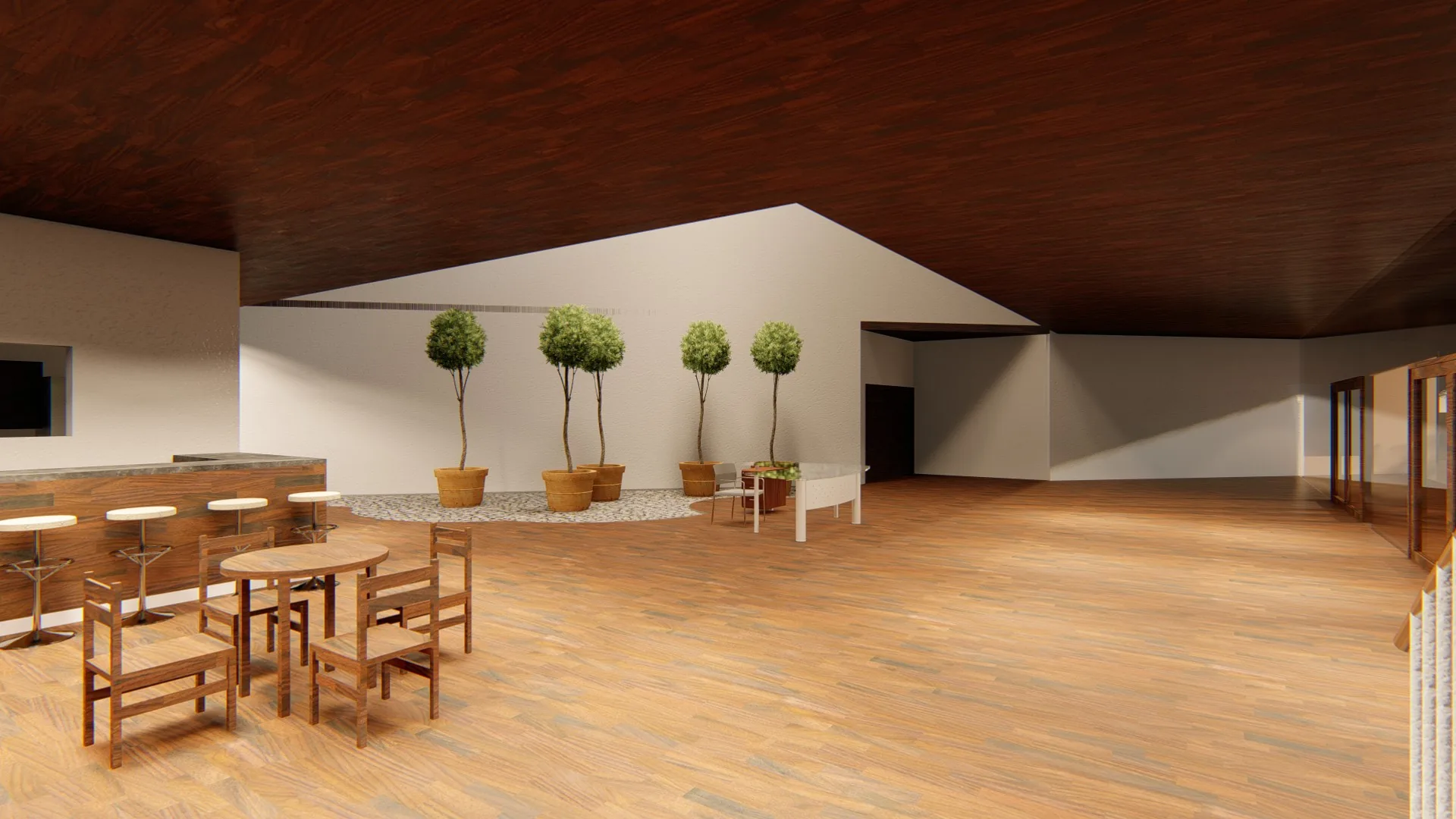 Vista interior del foyer del Auditorio CVC