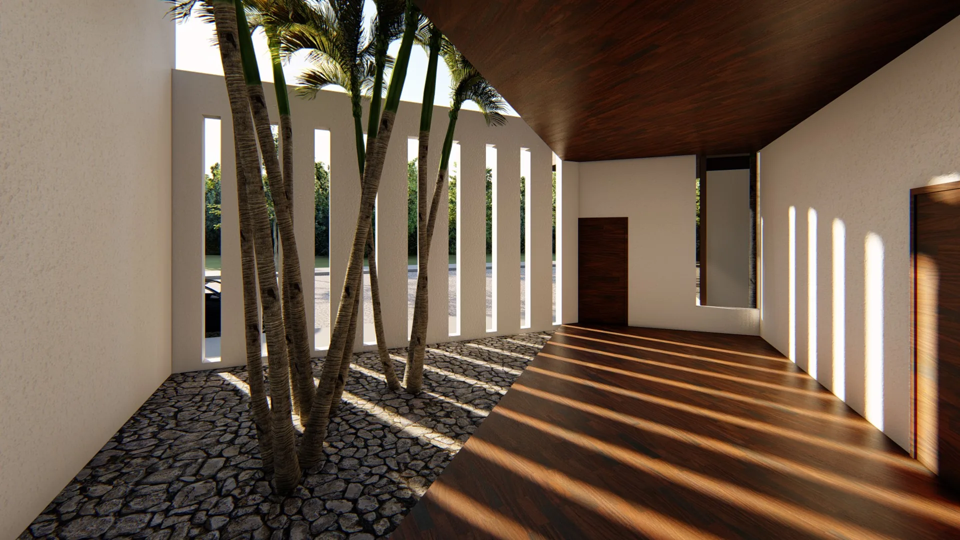 Patio interior del Auditorio CVC