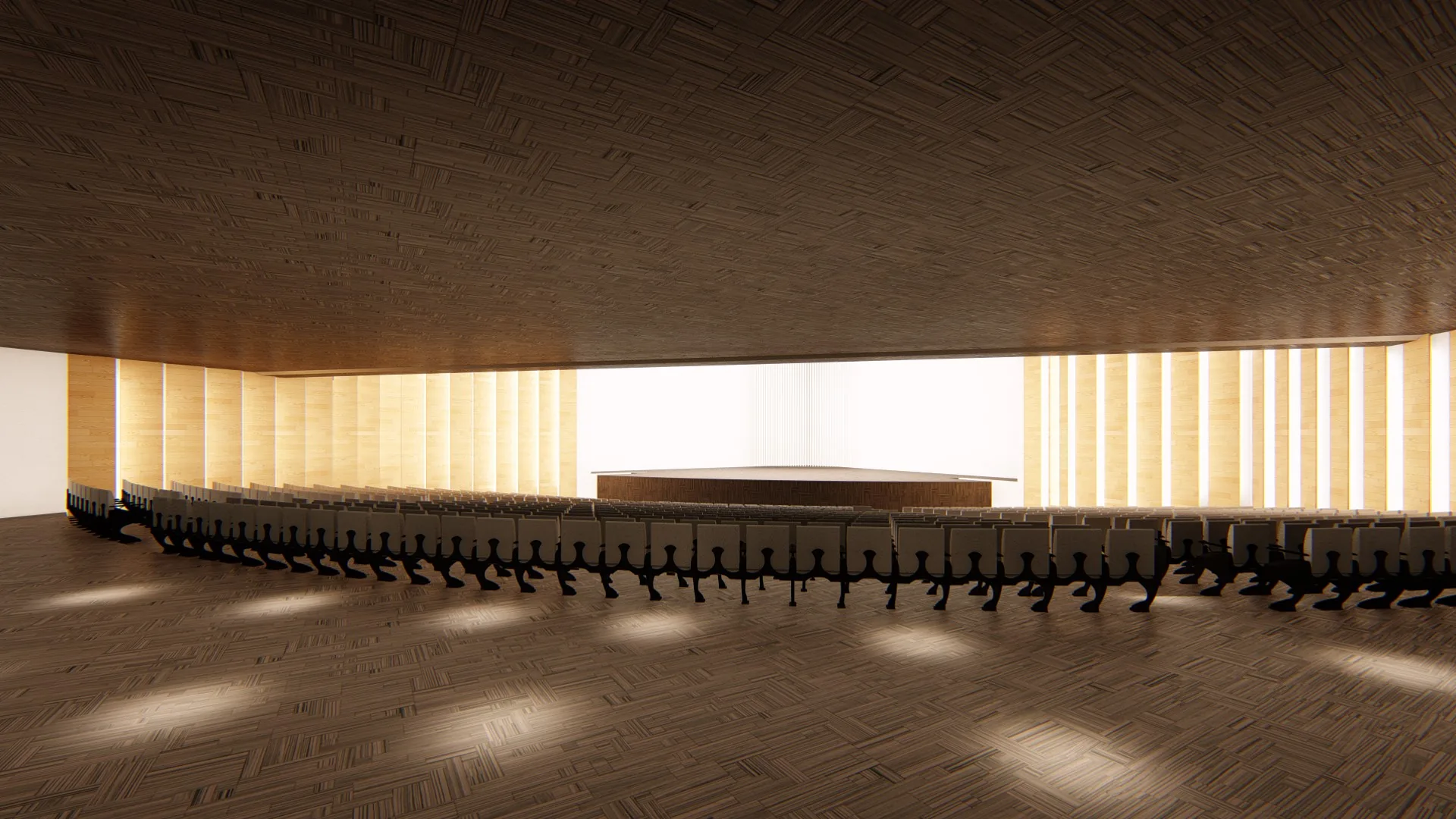 Vista lateral de la sala del Auditorio CVC