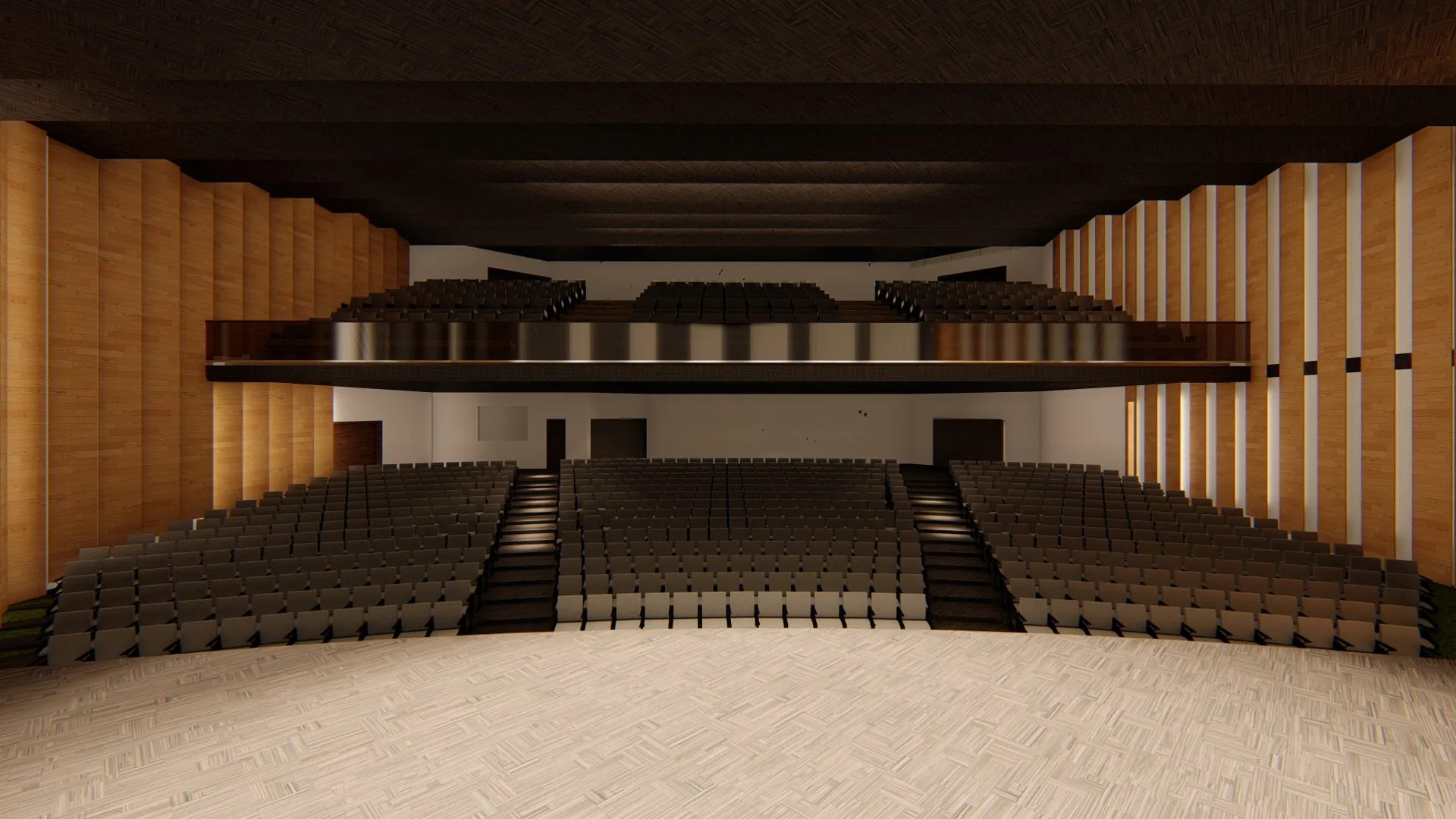 Vista frontal del interior del Auditorio CVC
