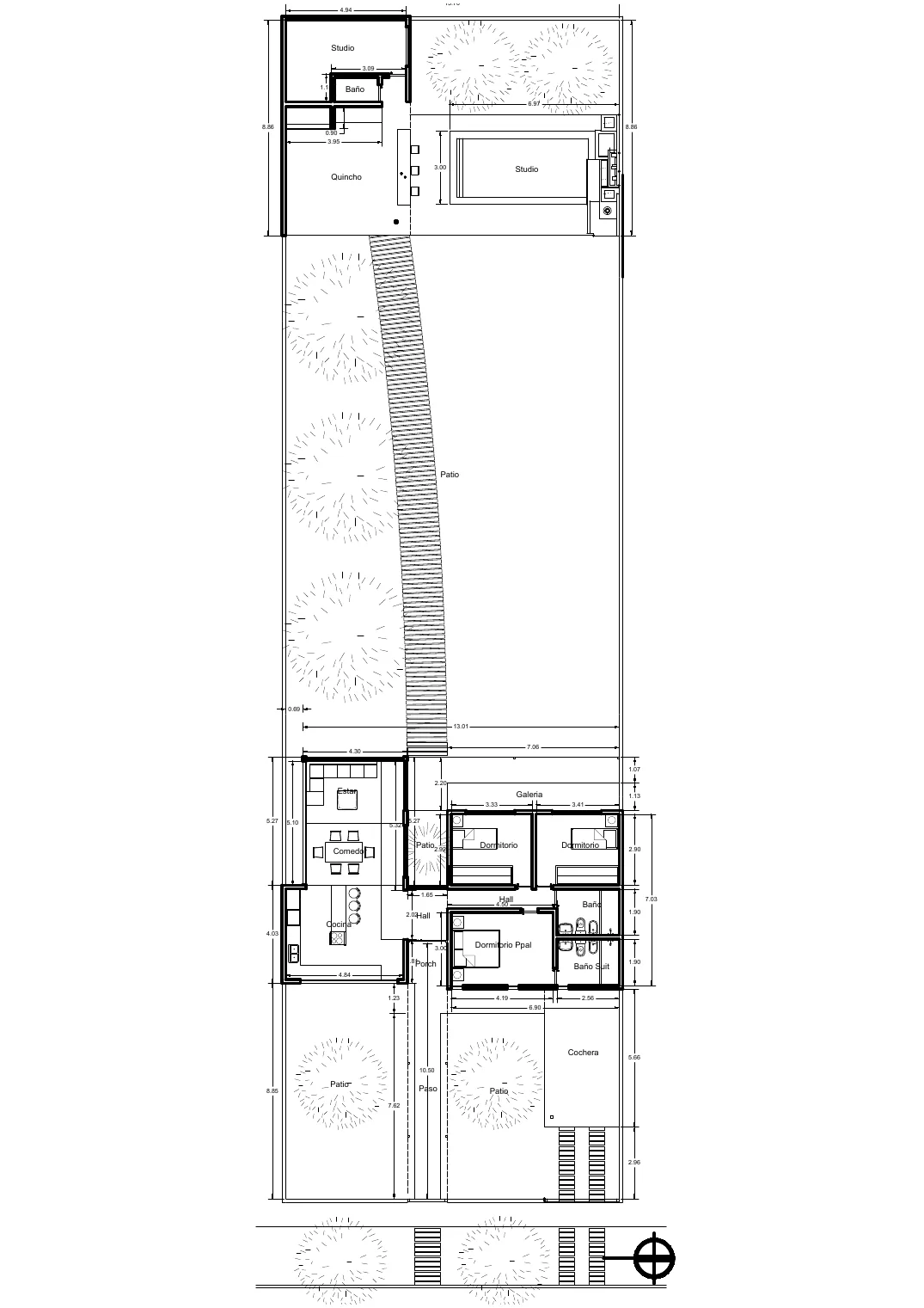 Planta general del proyecto Casa MX