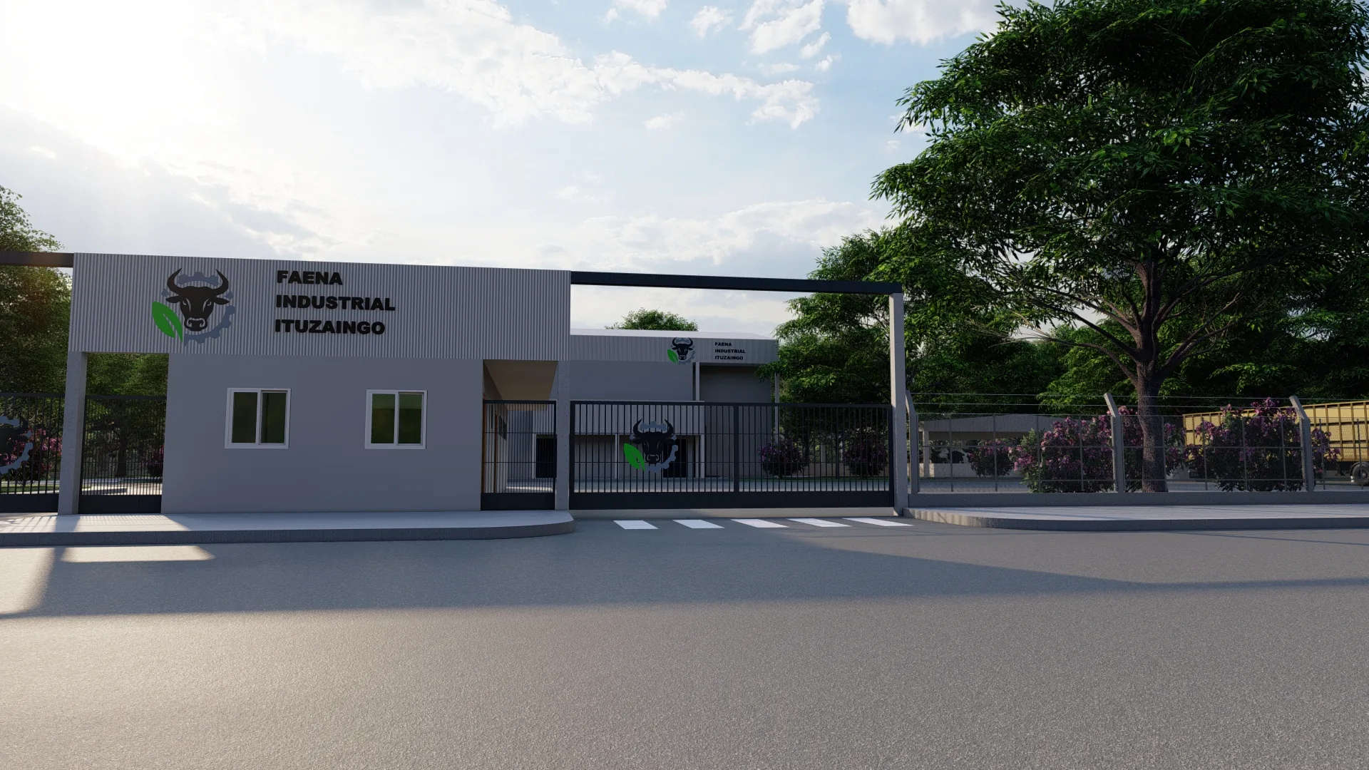 Acceso del proyecto Faena Industrial Ituzaingó
